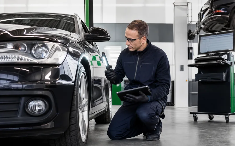Centre allemand d inspection automobile avec diagnostic et evaluation expert